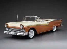 sun star ford fairlane 500 skylinder bronze colonial white 1957 diecast model 1349 image2