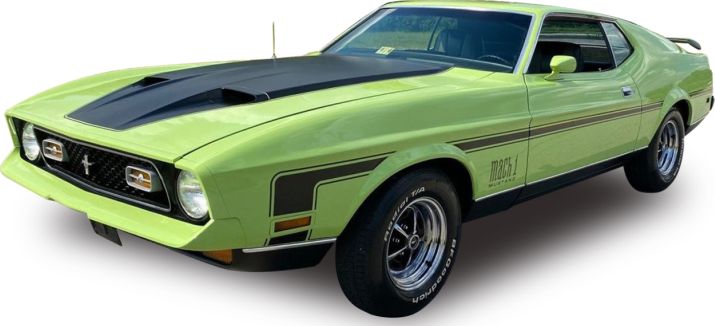 ford mustang mach 1 1971 grabber lime