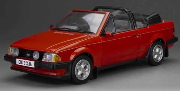 Sun Star 1:18 Ford Escort XR3i Cabrio Sunburst Red RHD (4989R) Diecast Model