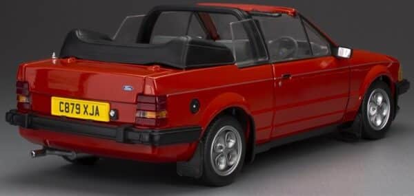 Sun Star 1:18 Ford Escort XR3i Cabrio Sunburst Red RHD (4989R) Diecast Model 11 Sun Star 1:18 Ford Escort XR3i Cabrio Sunburst Red RHD (4989R) Diecast Model