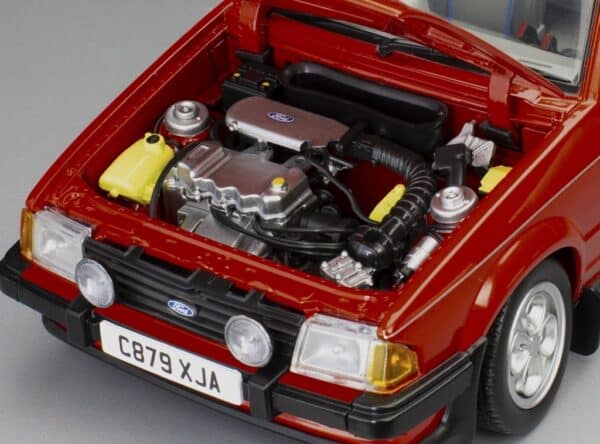 Sun Star 1:18 Ford Escort XR3i Cabrio Sunburst Red RHD (4989R) Diecast Model 12 Sun Star 1:18 Ford Escort XR3i Cabrio Sunburst Red RHD (4989R) Diecast Model