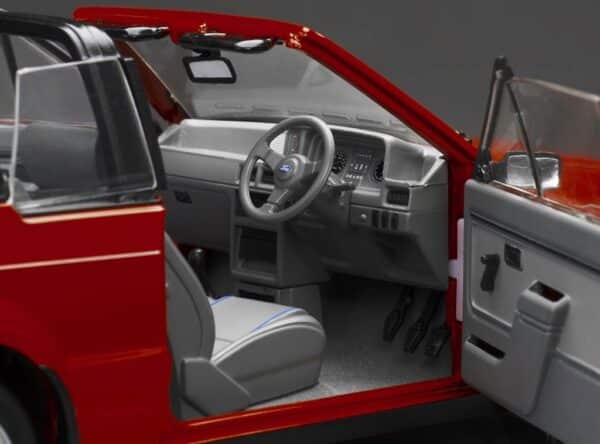 Sun Star 1:18 Ford Escort XR3i Cabrio Sunburst Red RHD (4989R) Diecast Model 17 Sun Star 1:18 Ford Escort XR3i Cabrio Sunburst Red RHD (4989R) Diecast Model