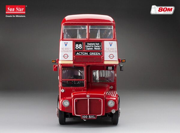 Sun Star - 1:24 Routemaster Bus RM1000 "100 BXL" Red (2943) Limited Edition Diecast Model 16 Sun Star - 1:24 Routemaster Bus RM1000