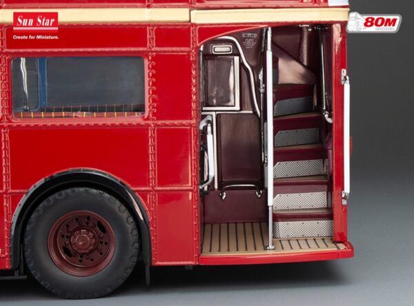 Sun Star - 1:24 Routemaster Bus RM1000 "100 BXL" Red (2943) Limited Edition Diecast Model 13 Sun Star - 1:24 Routemaster Bus RM1000