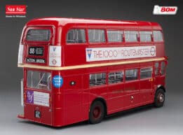 Sun Star - 1:24 Routemaster Bus RM1000 "100 BXL" Red - Limited Edition Diecast Model