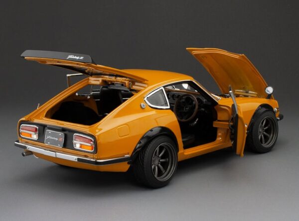 Sun Star 1:18 Datsun Fairlady Z (S30) RHD Orange Carbon Hood 1972 (3516R) Diecast Model 10 Sun Star 1:18 Datsun Fairlady Z (S30) RHD Orange Carbon Hood 1972 (3516R) Diecast Model