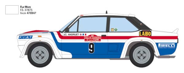 Italeri - 1:24 Fiat 131 Abarth 1977 San Remo Rally Winner
