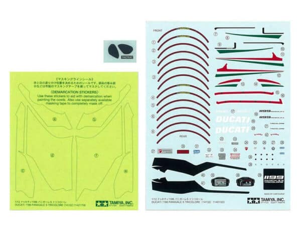 tamiya - 1:12 ducati 1199 panigale s model kit (14132)