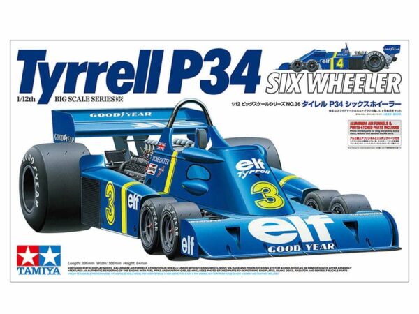 tamiya - 1:12 tyrrell p34 six wheeler model kit (12036)