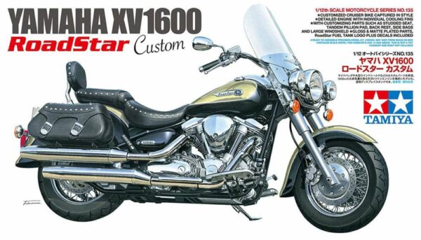 tamiya - 1:12 yamaha xv1600 road star custom (14135)