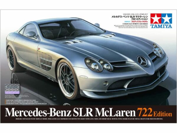 tamiya - 1:24 mercedes-benz slr 722 model kit (24317)