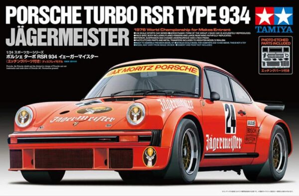 tamiya - 1:24 porsche turbo rsr type 934 model kit (24328)