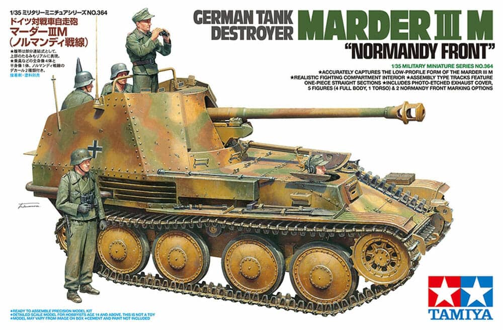 tamiya - 1:35 german marder iii m model kit (35364)