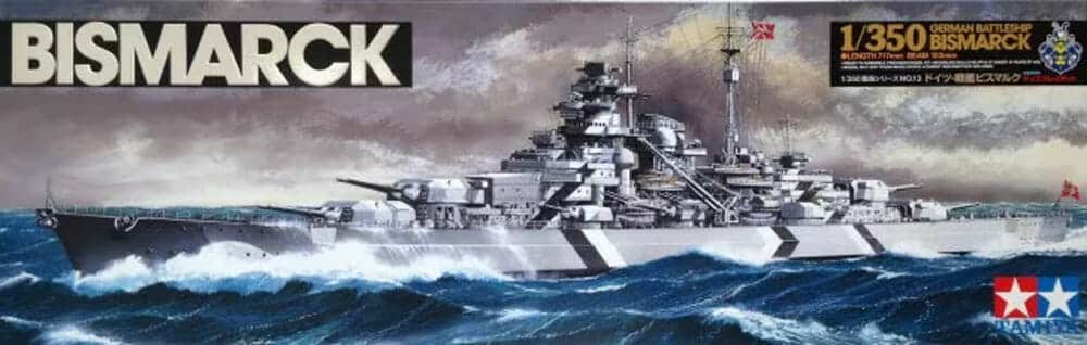 tamiya - 1:350 german battleship bismarck (78013)
