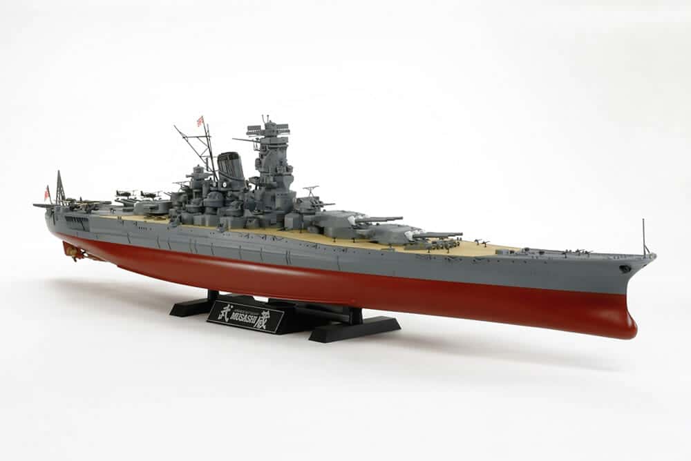 tamiya - 1:350 japanese battleship musashi model kit (78031)