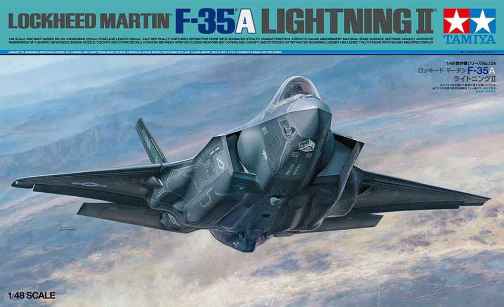 tamiya - 1:48 lockheed f-35 a lightning ii model kit (61124)