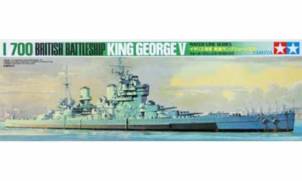 tamiya - 1:700 british king george battleship (77525)