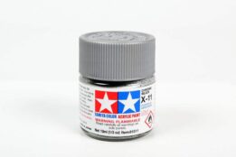 tamiya - 10ml acrylic mini x-11chrome silver paint (81511)