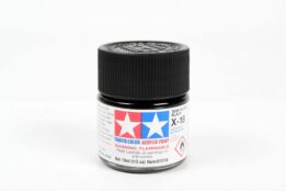 tamiya - 10ml acrylic mini x-18 semi gl blk paint (81518)