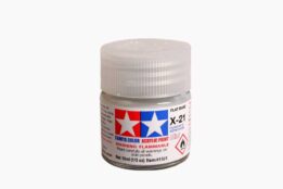 tamiya - 10ml acrylic mini x-21 flat base paint (81521)