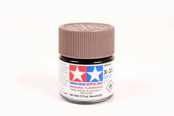 Tamiya - 10ml Acrylic Mini X-33 Bronze Paint (81533)