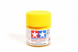 tamiya - 10ml acrylic mini x-8 lemon yellow paint (81508)