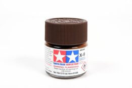 tamiya - 10ml acrylic mini x-9 brown paint (81509)