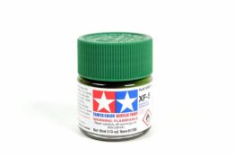 tamiya - 10ml acrylic mini xf-5 flat green paint (81705)