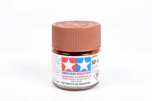 tamiya - 10ml acrylic mini xf-6 copper paint (81706)