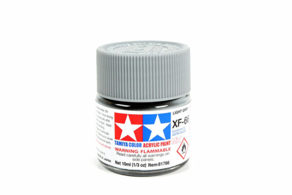 tamiya - 10ml acrylic mini xf-66 light gray paint (81766)