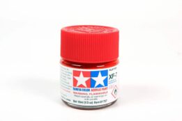 tamiya - 10ml acrylic mini xf-7 flat red paint (81707)