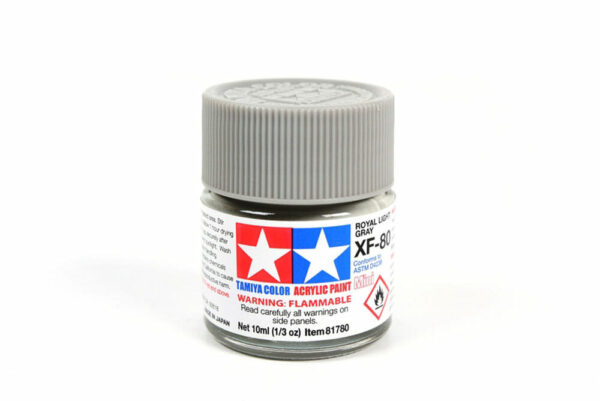 tamiya - 10ml acrylic mini xf-80 navy grey paint (81780)