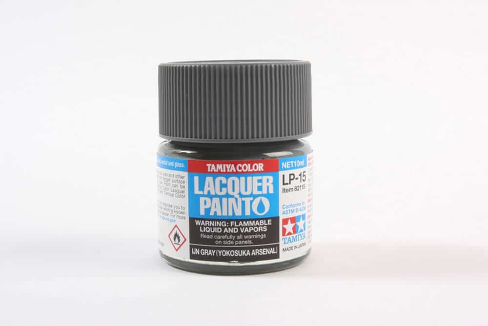 tamiya - 10ml lacquer lp-15 ijn gray paint (82115)