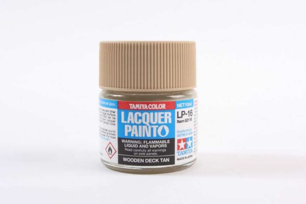 tamiya - 10ml lacquer lp-16 wooden deck tan paint (82116)