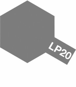 tamiya - 10ml lacquer lp-20 light gun metal paint (82120)