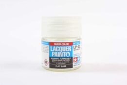 tamiya - 10ml lacquer lp-22 flat base paint (82122)