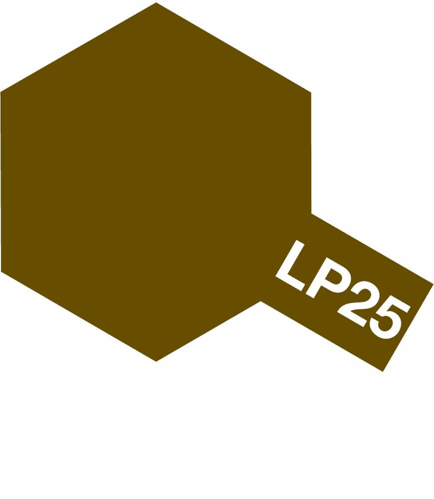tamiya - 10ml lacquer lp-25 brown paint (82125)