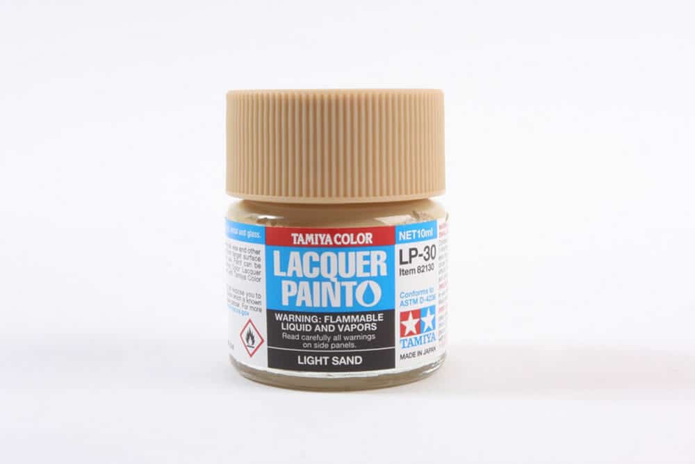tamiya - 10ml lacquer lp-30 light sand paint (82130)