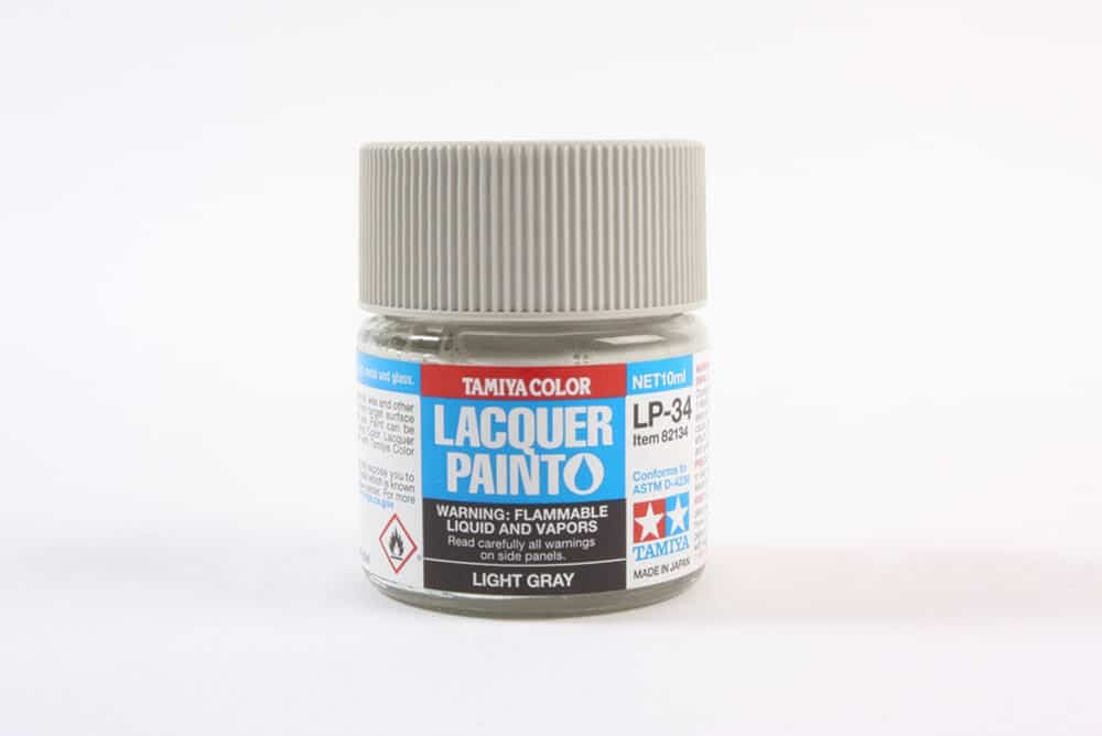 tamiya - 10ml lacquer lp-34 light gray paint (82134)