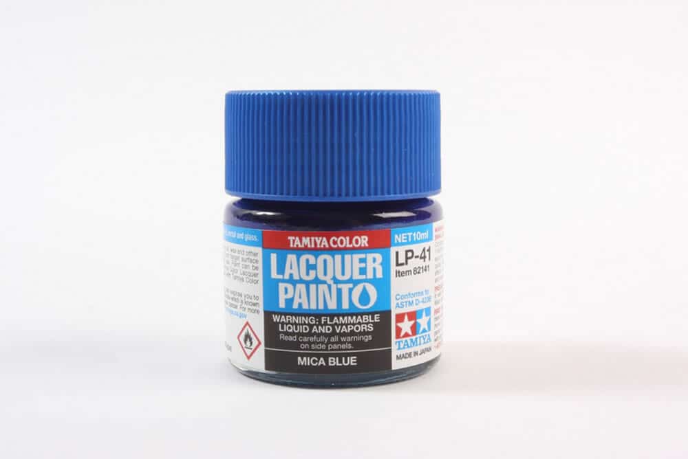 tamiya - 10ml lacquer lp-41 mica blue paint (82141)