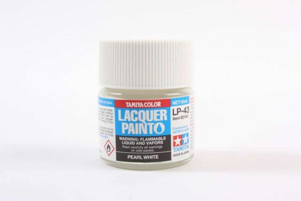 Tamiya - 10ml Lacquer LP-43 Pearl White Paint (82143)