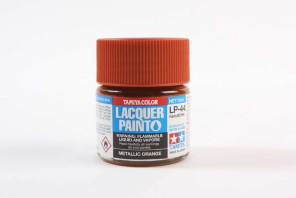 tamiya - 10ml lacquer lp-44 metallic orange paint (82144)