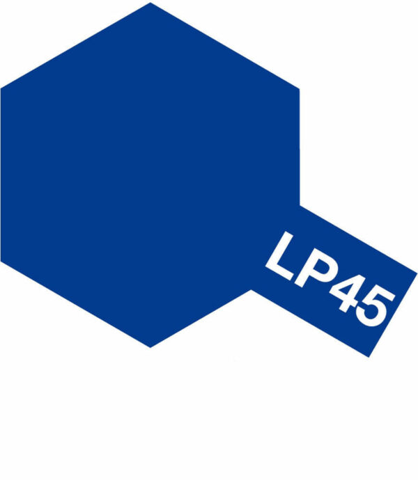 tamiya - 10ml lacquer lp-45 racing blue paint (82145)