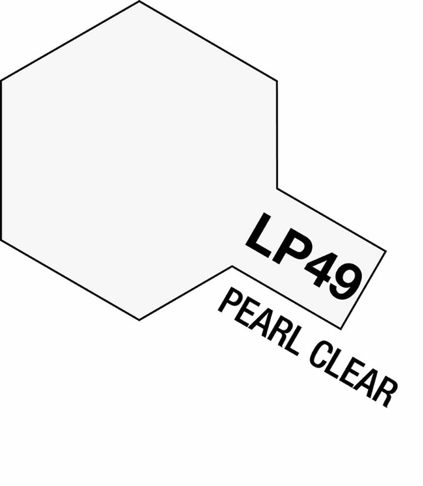 tamiya - 10ml lacquer lp-49 pearl clear paint (82149)