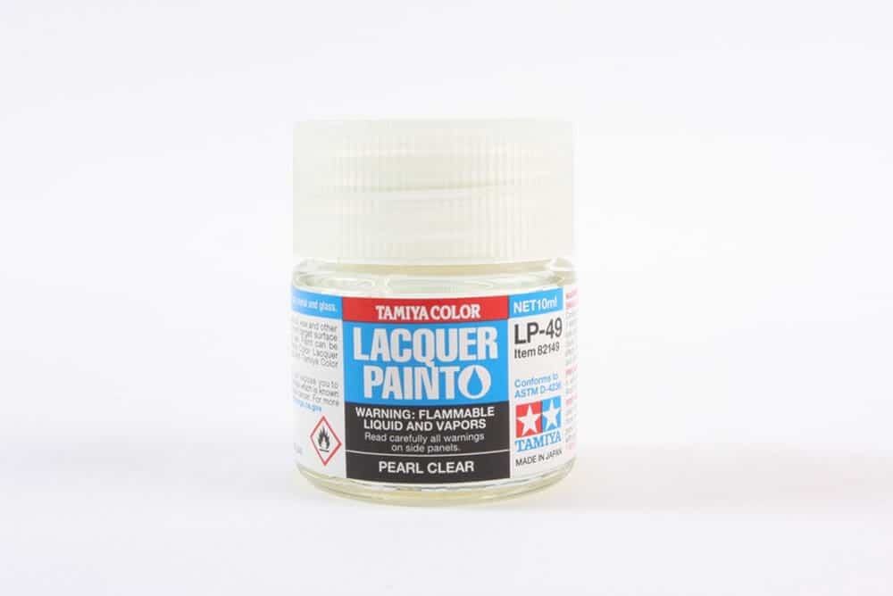 tamiya - 10ml lacquer lp-49 pearl clear paint (82149)