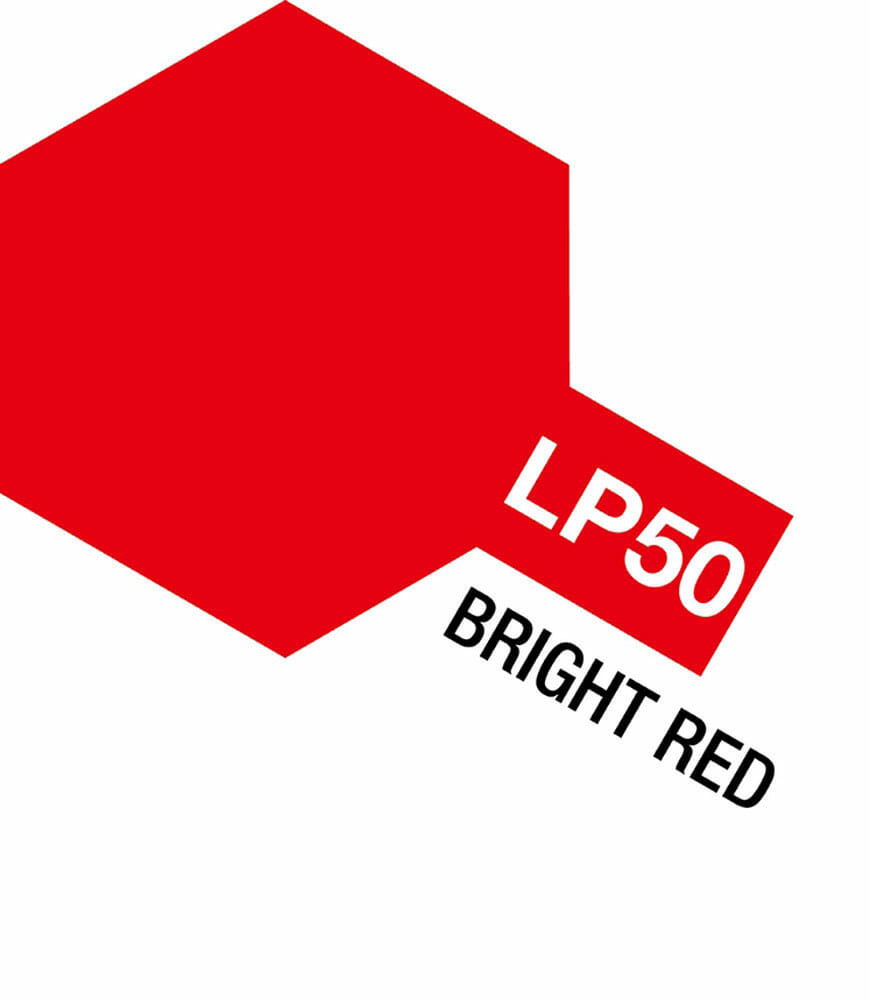tamiya - 10ml lacquer lp-50 bright red paint (82150)
