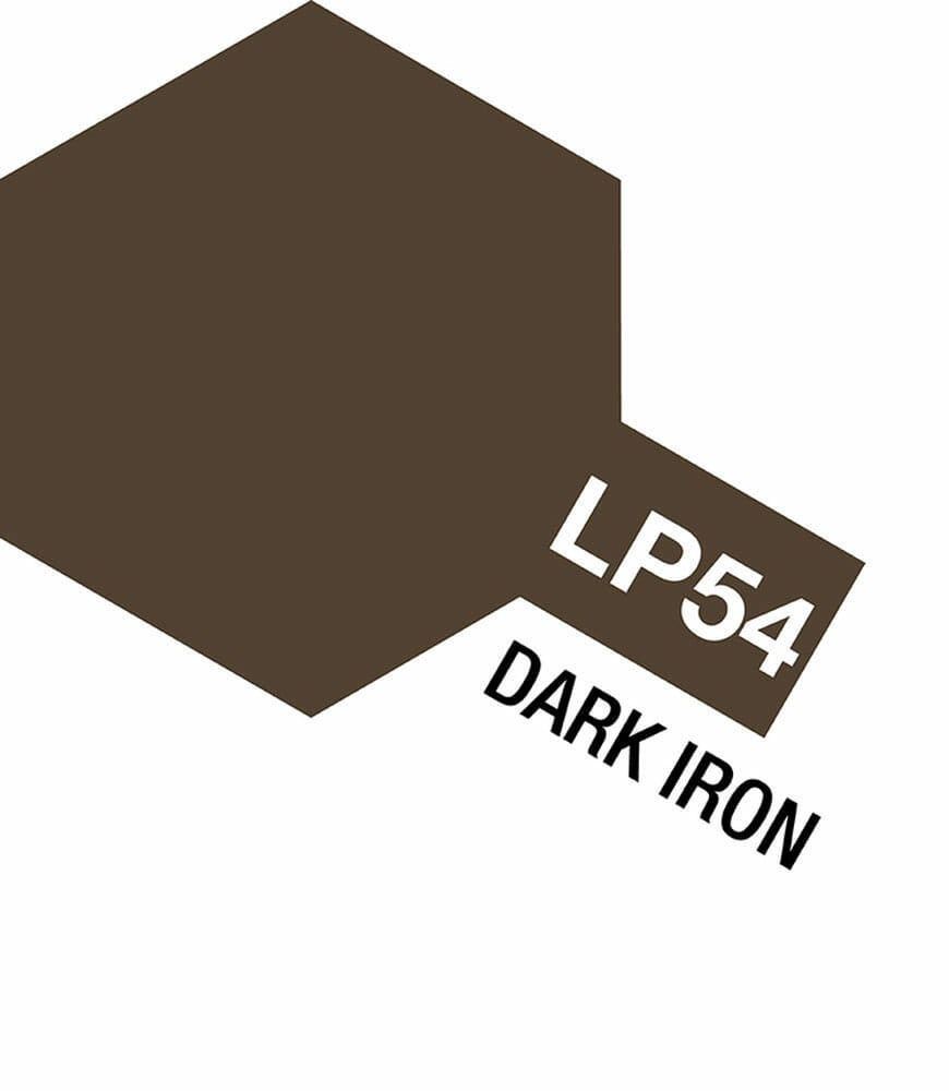 tamiya - 10ml lacquer lp-54 dark iron paint (82154)