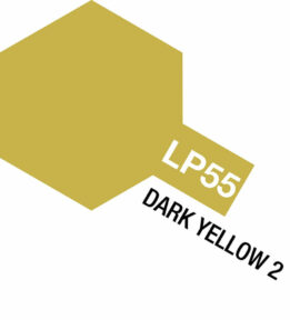 tamiya - 10ml lacquer lp-55 dark yellow 2 paint (82155)