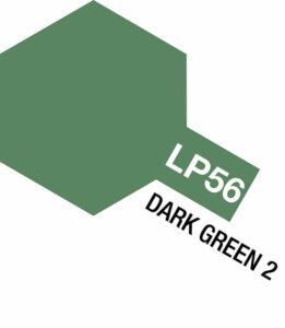 tamiya - 10ml lacquer lp-56 dark green 2 paint (82156)