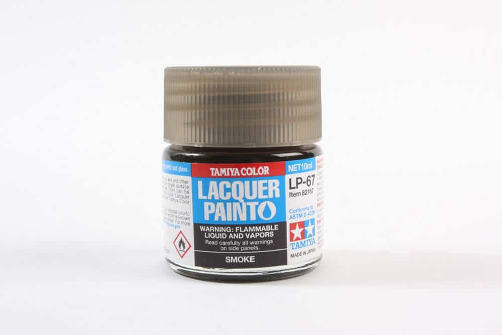 tamiya - 10ml lacquer lp-67 smoke paint (82167)